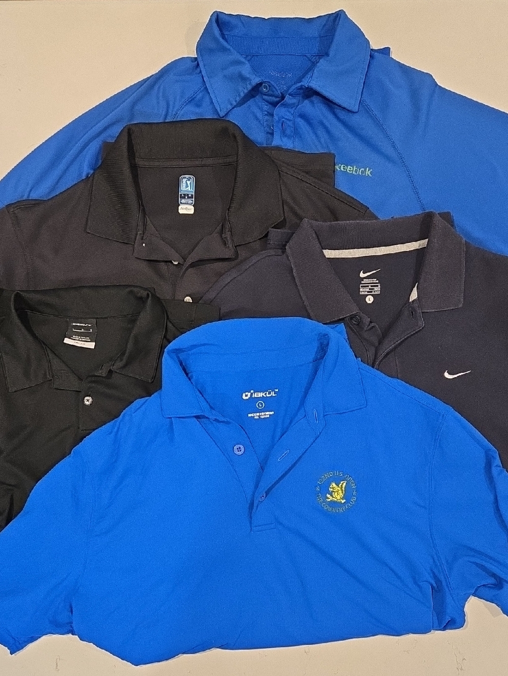 Lot of 5 Men's Golf Shirts